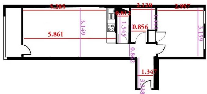 foto 6 Huurhuis van particulieren Val d'Isre appartement Rhne-Alpes Savoie Plattegrond van de woning