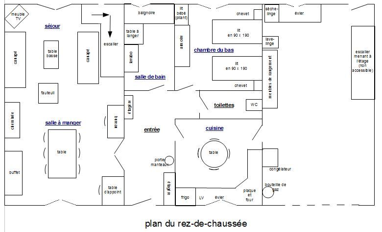 foto 20 Huurhuis van particulieren Crozon maison Bretagne Finistre Plattegrond van de woning