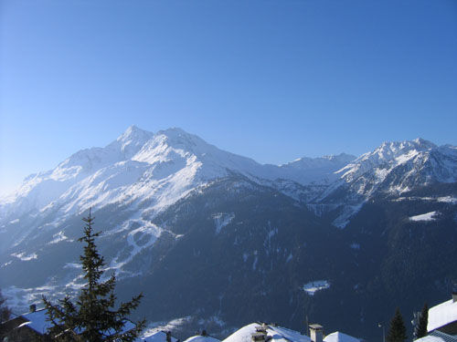 foto 8 Huurhuis van particulieren La Rosire 1850 studio Rhne-Alpes Savoie Uitzicht vanaf het balkon