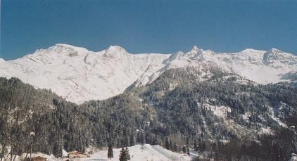 foto 3 Huurhuis van particulieren Les Contamines Montjoie appartement Rhne-Alpes Haute-Savoie Uitzicht vanaf het balkon