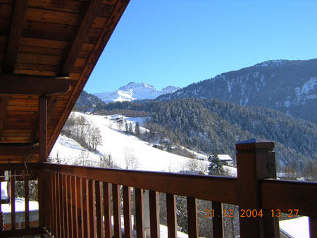 foto 13 Huurhuis van particulieren Areches Beaufort appartement Rhne-Alpes Savoie Uitzicht vanaf het balkon