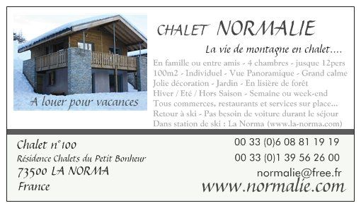 foto 7 Huurhuis van particulieren La Norma chalet Rhne-Alpes Savoie Kaart