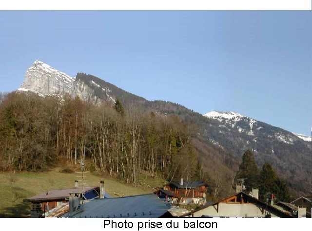 foto 9 Huurhuis van particulieren Samons studio Rhne-Alpes Haute-Savoie Uitzicht vanaf het balkon