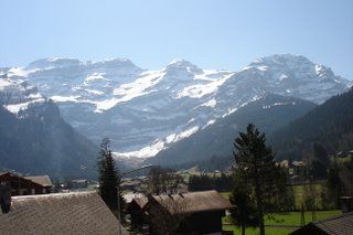 foto 9 Huurhuis van particulieren Les Diablerets appartement Waadt (Vaud)  Uitzicht vanaf het balkon