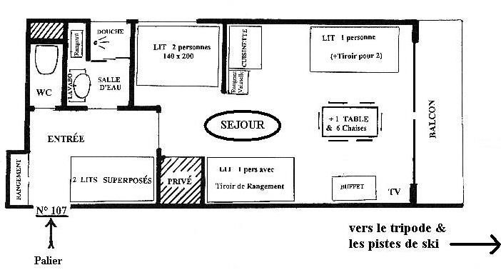 foto 1 Huurhuis van particulieren Le Corbier appartement Rhne-Alpes Savoie Plattegrond van de woning