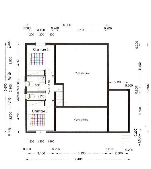 foto 9 Huurhuis van particulieren Ste Lucie de Porto Vecchio villa Corsica Corse du Sud Plattegrond van de woning