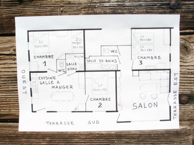 foto 10 Huurhuis van particulieren La Clusaz appartement Rhne-Alpes Haute-Savoie Plattegrond van de woning