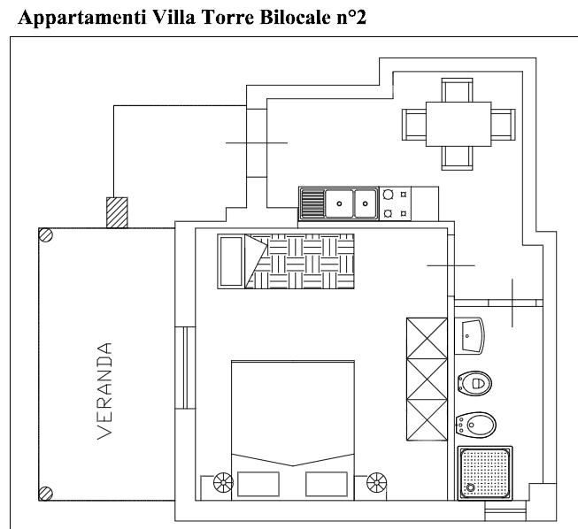foto 16 Huurhuis van particulieren Capo Vaticano appartement Calabri Vibo Valentia (provincie van) Plattegrond van de woning
