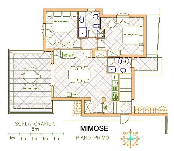 foto 16 Huurhuis van particulieren Golfo Aranci appartement Sardini Olbia Tempio (provincie) Plattegrond van de woning