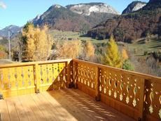 foto 7 Huurhuis van particulieren Bellevaux Hirmentaz La Chvrerie appartement Rhne-Alpes Haute-Savoie Uitzicht vanaf het terras