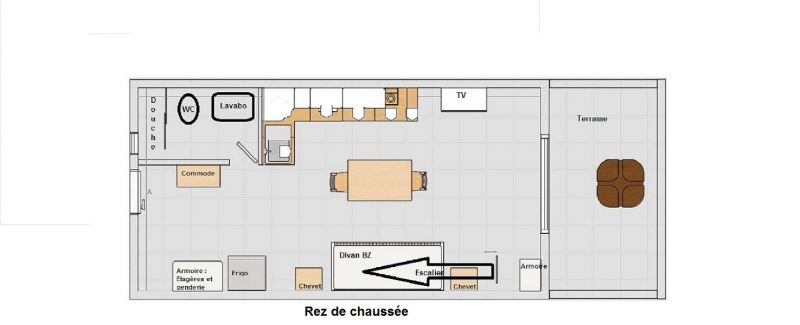 foto 2 Huurhuis van particulieren Sagone appartement Corsica Corse du Sud Plattegrond van de woning