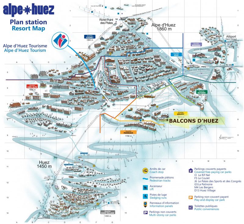 foto 12 Huurhuis van particulieren Alpe d'Huez appartement Rhne-Alpes Isre Plattegrond van de woning