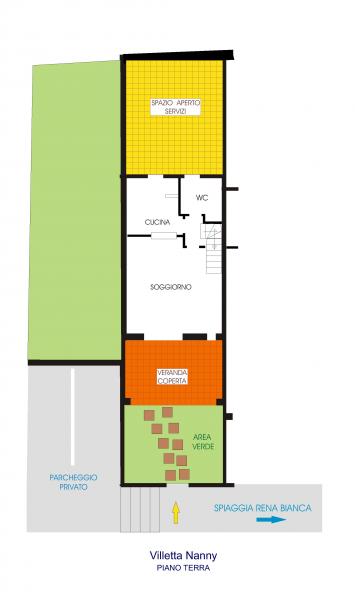 foto 11 Huurhuis van particulieren Santa Teresa di Gallura appartement Sardini Olbia Tempio (provincie) Plattegrond van de woning