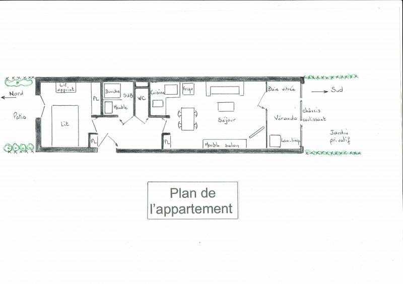 foto 10 Huurhuis van particulieren Le Grau du Roi appartement Languedoc-Roussillon Gard Plattegrond van de woning