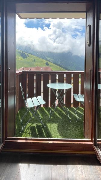 foto 12 Huurhuis van particulieren Manigod-Croix Fry/L'tale-Merdassier appartement Rhne-Alpes Haute-Savoie Uitzicht vanaf het balkon