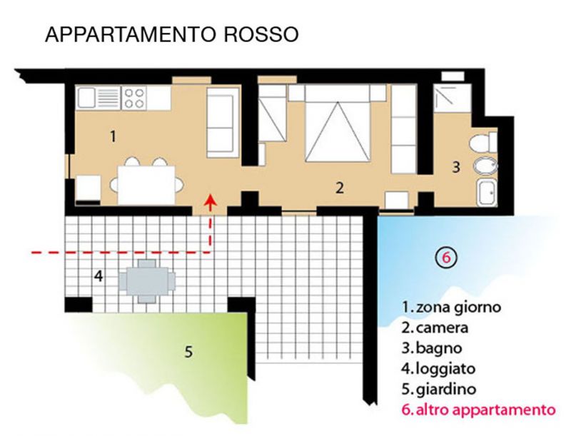 foto 9 Huurhuis van particulieren Portoferraio appartement Toscane Eiland Elba Plattegrond van de woning