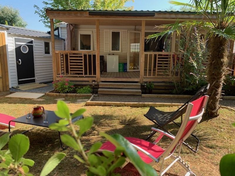 foto 4 Huurhuis van particulieren La Tranche-sur-mer mobilhome Pays de la Loire Vende Tuin