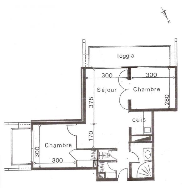 foto 13 Huurhuis van particulieren Le Corbier appartement Rhne-Alpes Savoie Plattegrond van de woning