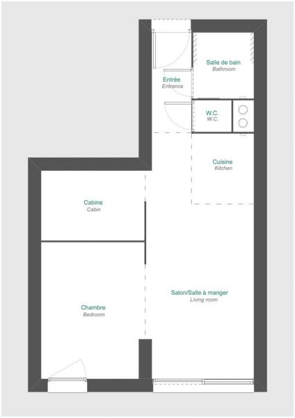 foto 19 Huurhuis van particulieren Val Thorens appartement Rhne-Alpes Savoie Plattegrond van de woning