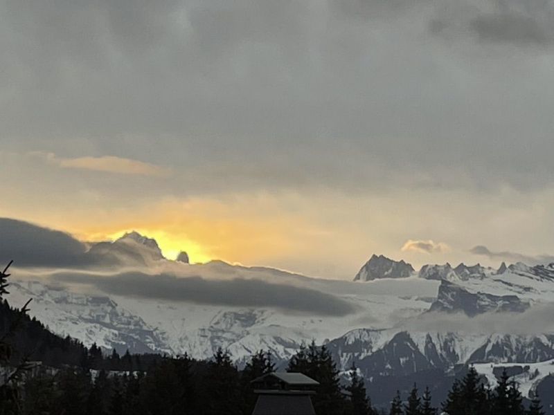 foto 12 Huurhuis van particulieren Praz de Lys Sommand appartement Rhne-Alpes Haute-Savoie Uitzicht vanaf het balkon