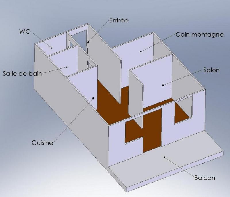 foto 1 Huurhuis van particulieren Alpe d'Huez appartement Rhne-Alpes Isre Plattegrond van de woning