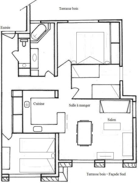 foto 8 Huurhuis van particulieren Le Grand Bornand appartement Rhne-Alpes Haute-Savoie Plattegrond van de woning