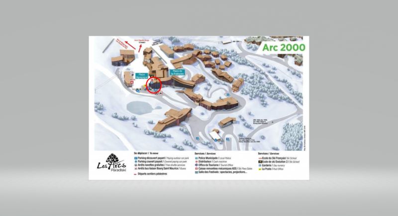 foto 17 Huurhuis van particulieren Les Arcs appartement Rhne-Alpes Savoie Plattegrond van de woning