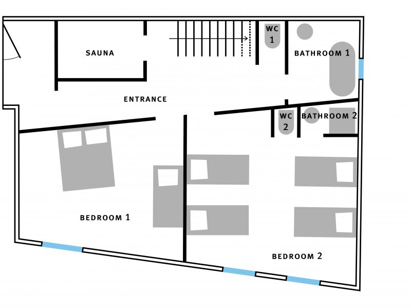 foto 13 Huurhuis van particulieren Mribel chalet Rhne-Alpes Savoie Plattegrond van de woning