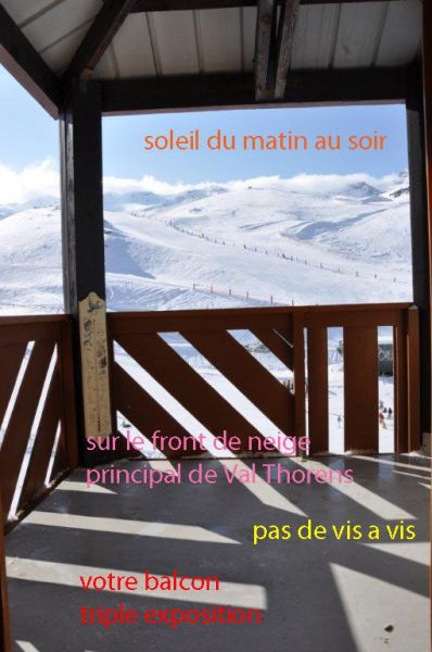foto 10 Huurhuis van particulieren Val Thorens appartement Rhne-Alpes Savoie Uitzicht vanaf het balkon
