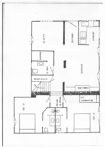 foto 19 Huurhuis van particulieren La Plagne chalet Rhne-Alpes Savoie Plattegrond van de woning