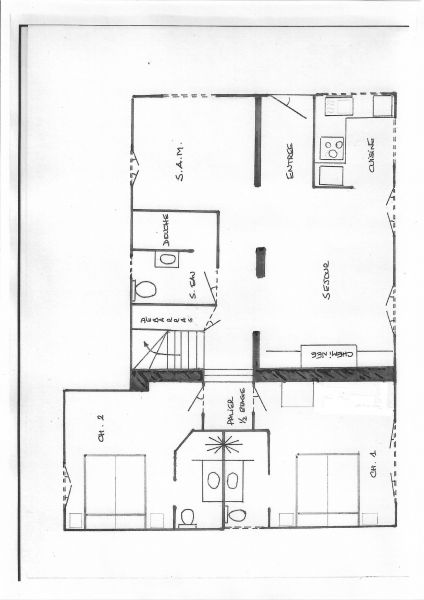 foto 19 Huurhuis van particulieren La Plagne chalet Rhne-Alpes Savoie Plattegrond van de woning