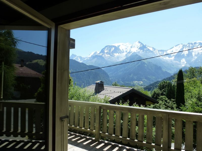 foto 5 Huurhuis van particulieren Saint Gervais Mont-Blanc chalet Rhne-Alpes Haute-Savoie Uitzicht vanaf het balkon