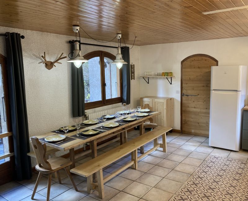 foto 4 Huurhuis van particulieren Serre Chevalier chalet Provence-Alpes-Cte d'Azur Hautes-Alpes Eetkamer