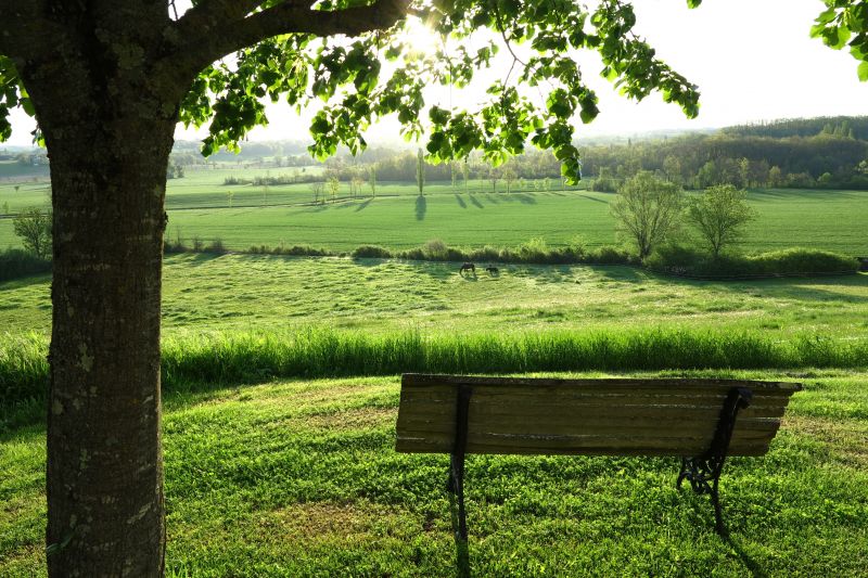 foto 13 Huurhuis van particulieren Monpazier gite Aquitaine Dordogne Uitzicht vanaf het terras