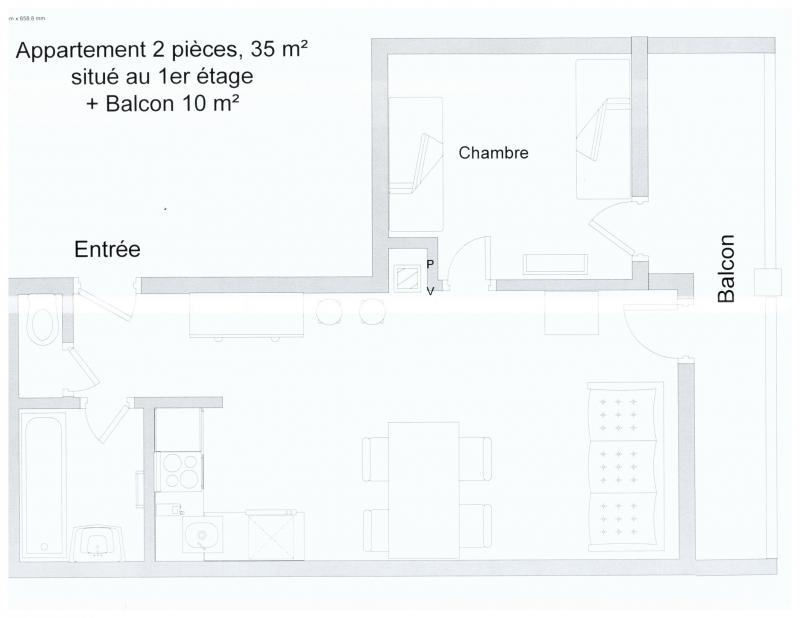 foto 1 Huurhuis van particulieren Tignes appartement Rhne-Alpes Savoie Plattegrond van de woning