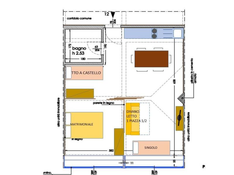 foto 15 Huurhuis van particulieren Marilleva appartement Trentino-Alto-Adigo Trento (provincie) Plattegrond van de woning