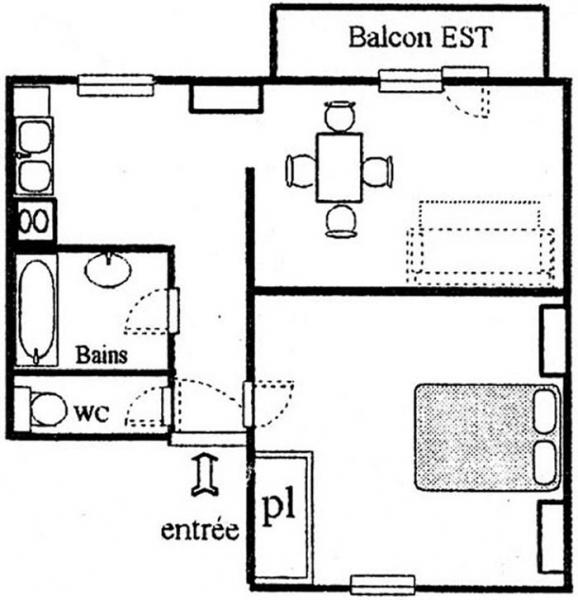 foto 4 Huurhuis van particulieren Val Cenis appartement Rhne-Alpes Savoie Plattegrond van de woning