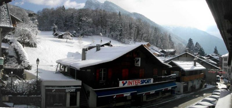 foto 15 Huurhuis van particulieren Samons studio Rhne-Alpes Haute-Savoie Uitzicht vanaf het balkon