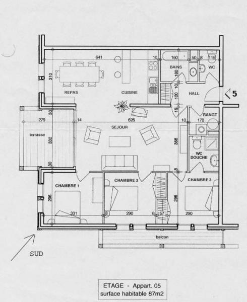 foto 2 Huurhuis van particulieren Les Gets appartement Rhne-Alpes Haute-Savoie Plattegrond van de woning