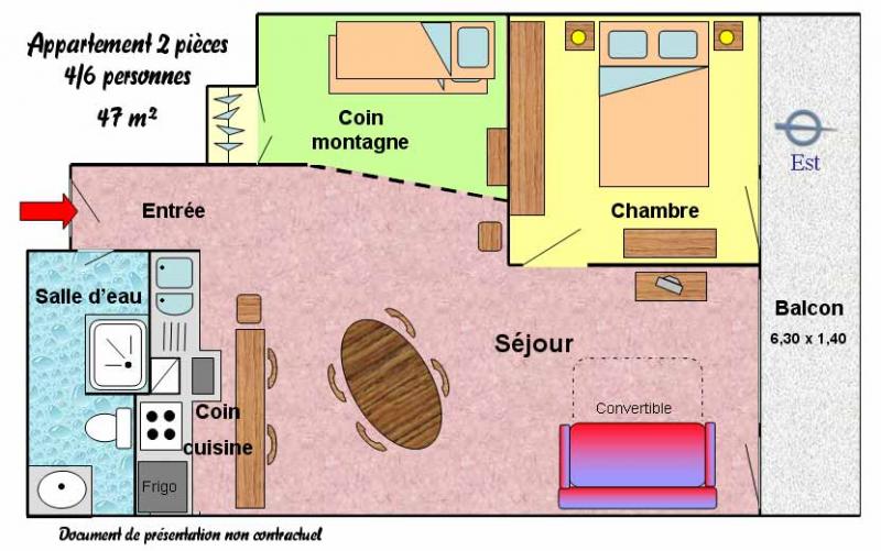 foto 11 Huurhuis van particulieren Les 2 Alpes appartement Rhne-Alpes Isre Plattegrond van de woning