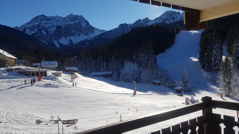 foto 10 Huurhuis van particulieren Bellevaux Hirmentaz La Chvrerie studio Rhne-Alpes Haute-Savoie Uitzicht vanaf het balkon