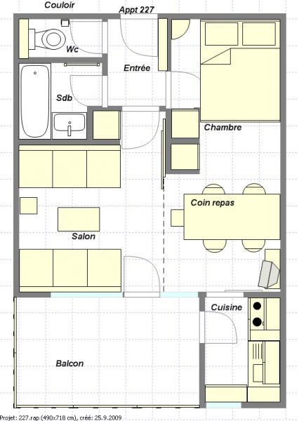 foto 2 Huurhuis van particulieren La Plagne appartement Rhne-Alpes Savoie Plattegrond van de woning