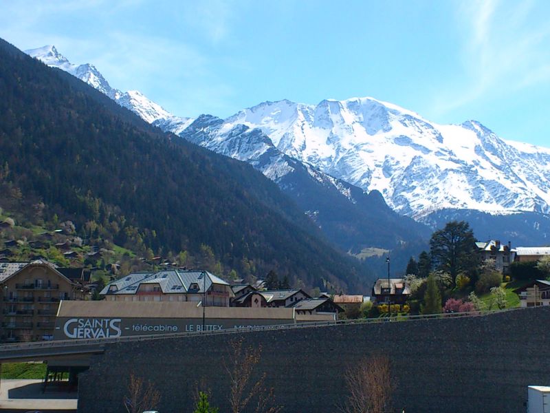 foto 13 Huurhuis van particulieren Saint Gervais Mont-Blanc appartement Rhne-Alpes Haute-Savoie Uitzicht vanaf het balkon