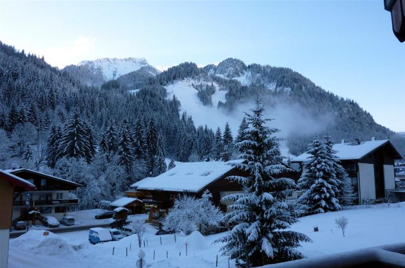 foto 4 Huurhuis van particulieren Chtel appartement Rhne-Alpes Haute-Savoie Uitzicht vanaf het balkon