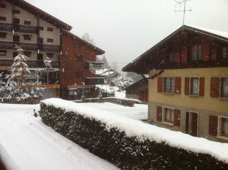 foto 18 Huurhuis van particulieren Les Carroz d'Araches appartement Rhne-Alpes Haute-Savoie Uitzicht vanaf het balkon