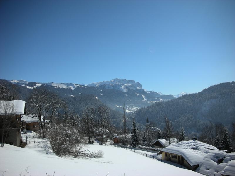 foto 2 Huurhuis van particulieren Les Carroz d'Araches chalet Rhne-Alpes Haute-Savoie Uitzicht vanaf het balkon