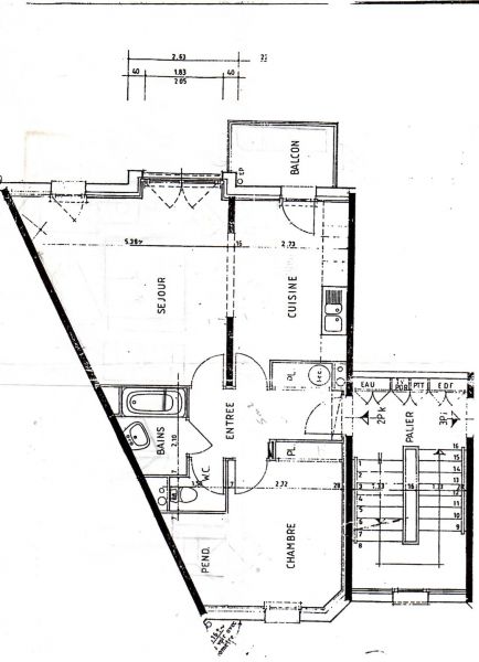 foto 13 Huurhuis van particulieren Saint Malo appartement Bretagne Ille et Vilaine Plattegrond van de woning