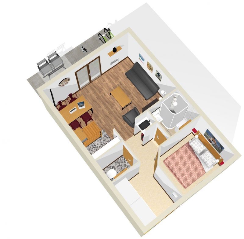 foto 9 Huurhuis van particulieren Grardmer appartement Lorraine Vogezen Plattegrond van de woning