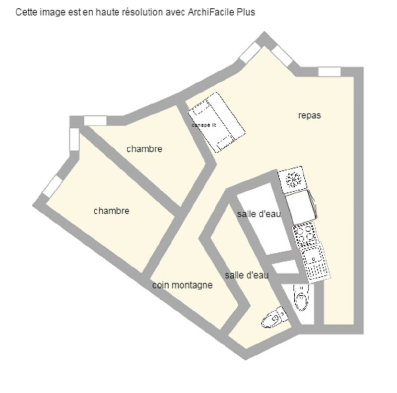 foto 3 Huurhuis van particulieren Avoriaz appartement Rhne-Alpes Haute-Savoie Plattegrond van de woning