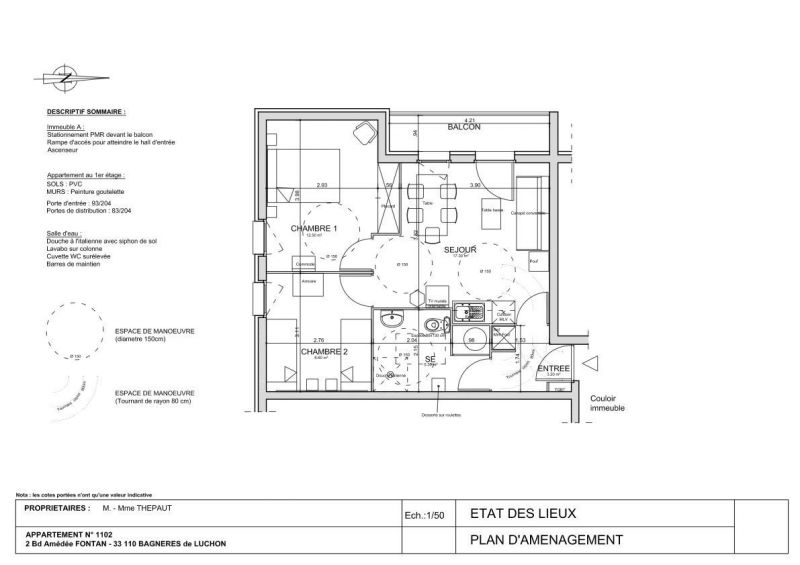 foto 6 Huurhuis van particulieren Bagnres-de-Luchon appartement Midi-Pyrnes Haute Garonne Plattegrond van de woning